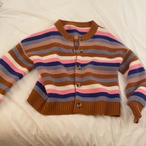 Madewell Striped Cardigan Sweater